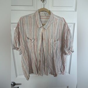 Madewell women’s striped gauze top